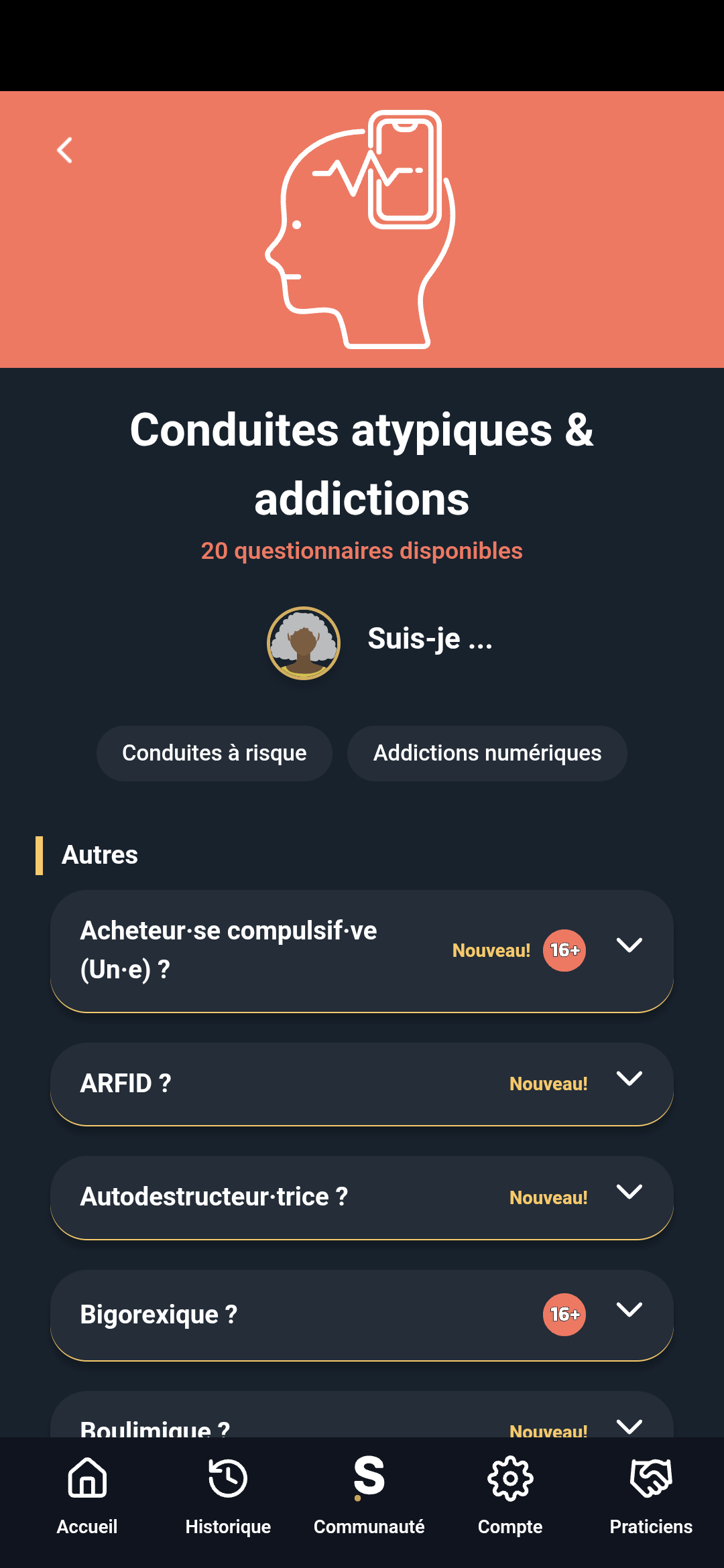 MySigmund psychological tests